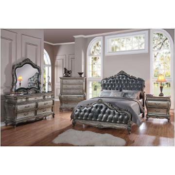 Acme Furniture Louis Philippe Platinum 2pc Bedroom Set with Queen Bed