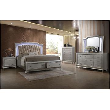 Acme Furniture Louis Philippe III Platinum 2pc Bedroom Set with Full Bed