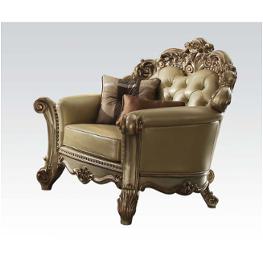 53002 Acme Furniture Vendome - Gold Patina Living Room Furniture Living Room Chair