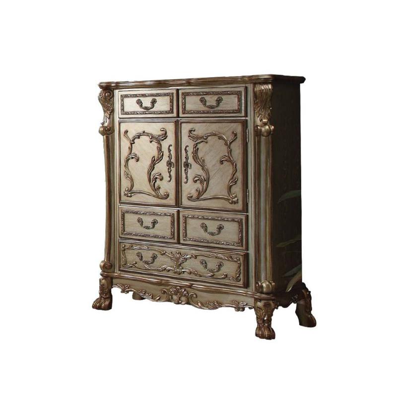 23166 Acme Furniture Dresden - Gold Patina Bedroom Furniture Chest