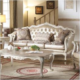 53540 Acme Furniture Chantelle - Pearl White Living Room Furniture Sofa