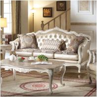 53540 Acme Furniture Chantelle - Pearl White Sofa With - Pearl White