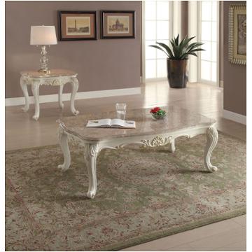 83540 Acme Furniture Chantelle - Pearl White Living Room Furniture Cocktail Table