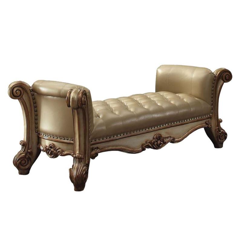 96484 Acme Furniture Vendome - Gold Patina Bedroom Furniture Benche