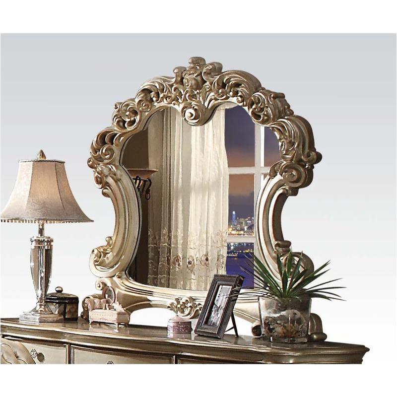 23004 Acme Furniture Vendome - Gold Patina Bedroom Furniture Mirror