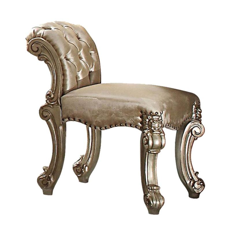 23008 Acme Furniture Vendome - Gold Patina Bedroom Furniture Stool