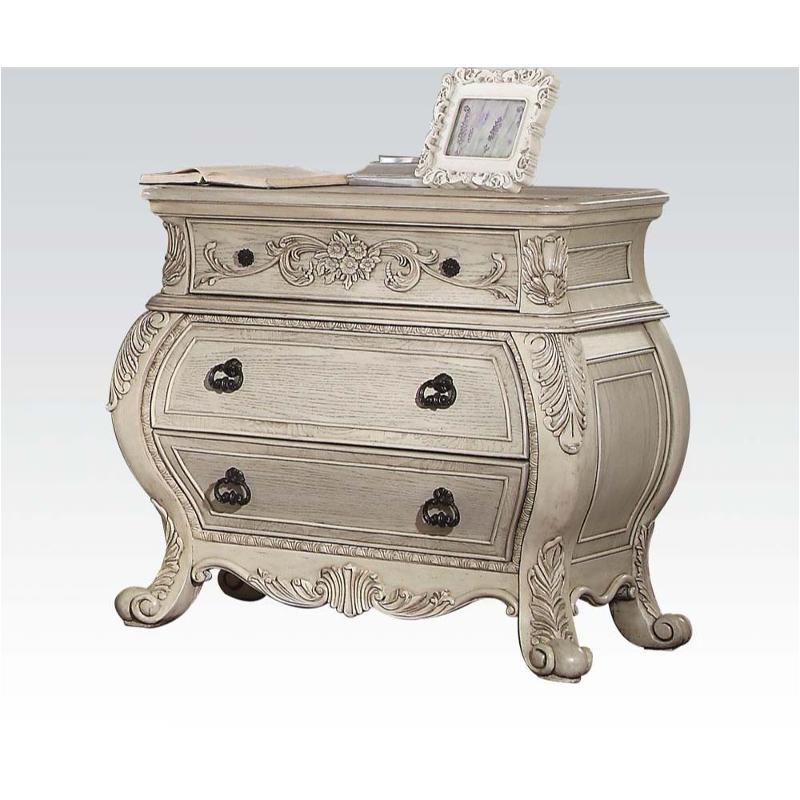 27013 Acme Furniture Ragenardus - Antique White Bedroom Furniture Nightstand