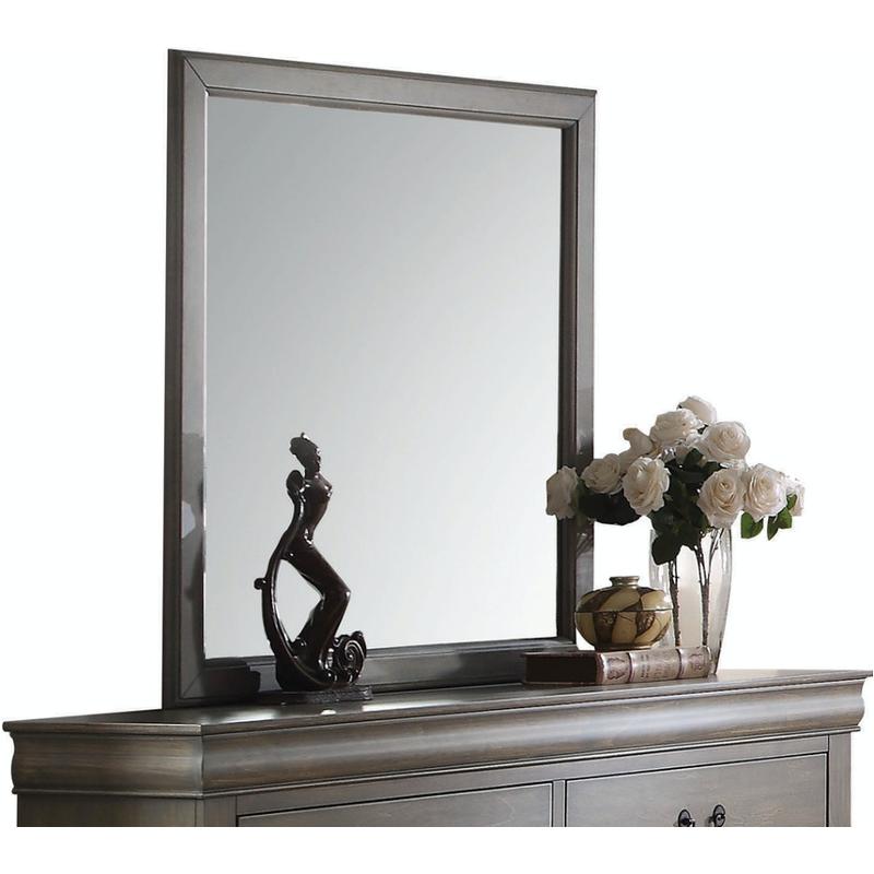 23864 Acme Furniture Louis Philippe - Gray Bedroom Furniture Mirror