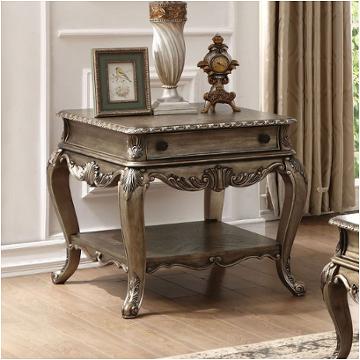 86032 Acme Furniture Ragenardus - Vintage Oak Living Room Furniture End Table