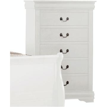 One Size White ACME Furniture Louis Philippe 23833 Nightstand