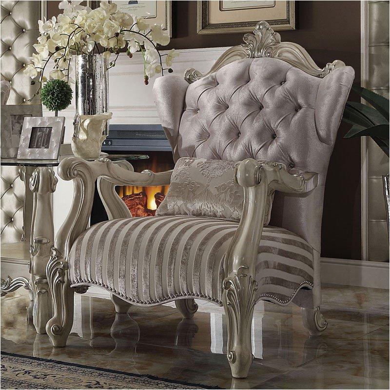 52087 Acme Furniture Versailles - Bone White Living Room Furniture Living Room Chair