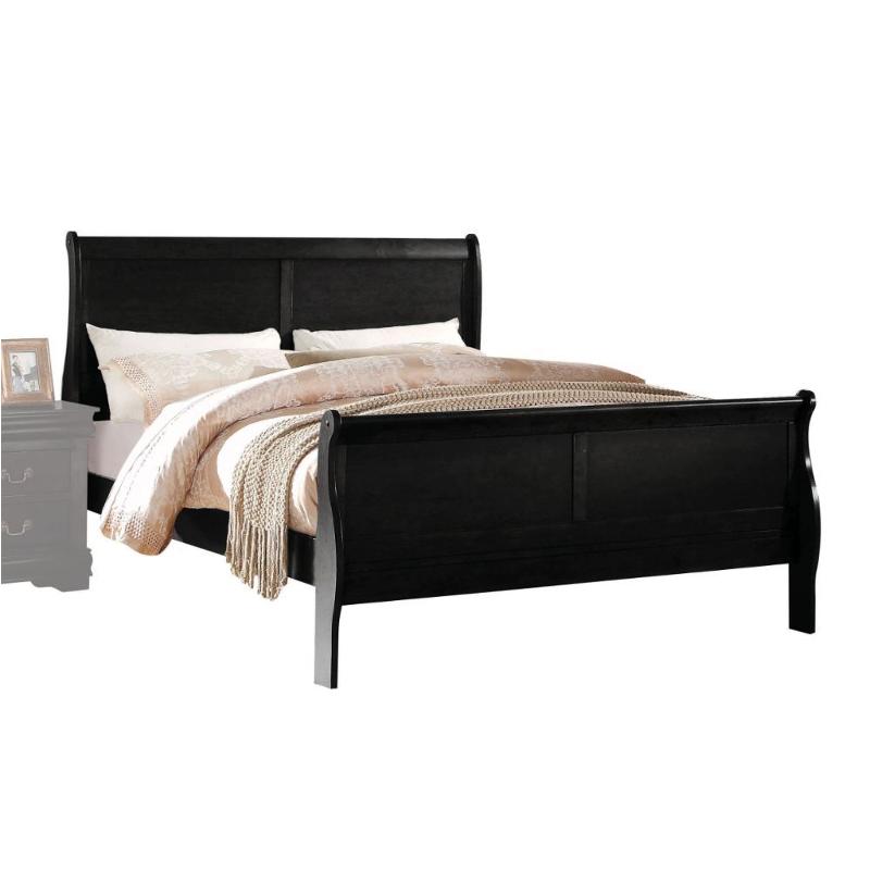 23737f-hf Acme Furniture Louis Philippe - Black Bedroom Furniture Bed