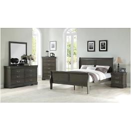 26790q-hf Acme Furniture Louis Philippe - Dark Gray Bedroom Furniture Bed