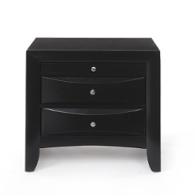 04163 Acme Furniture Ireland - Black Bedroom Furniture Nightstand