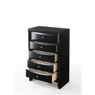 04166 Acme Furniture Ireland - Black Bedroom Furniture Chest