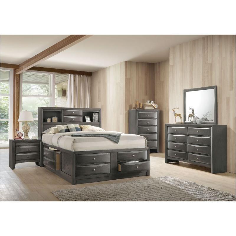 22696ek-hf Acme Furniture Ireland - Gray Oak Bedroom Furniture Bed