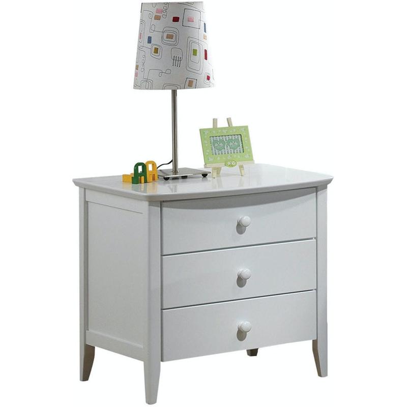 09158 Acme Furniture San Marino - White Bedroom Furniture Nightstand