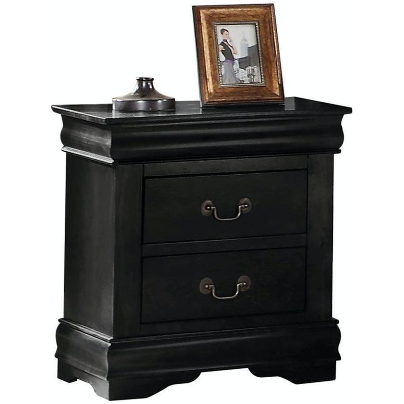 23733 Acme Furniture Louis Philippe - Black Bedroom Furniture Nightstand