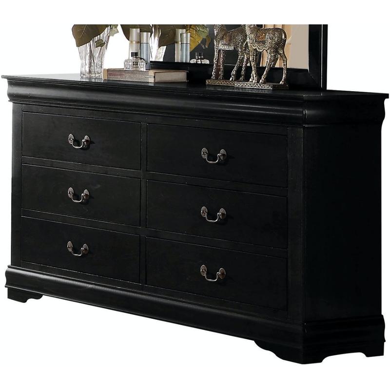 23735 Acme Furniture Louis Philippe - Black Bedroom Furniture Dresser