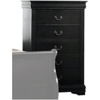 23736 Acme Furniture Louis Philippe - Black Bedroom Furniture Chest