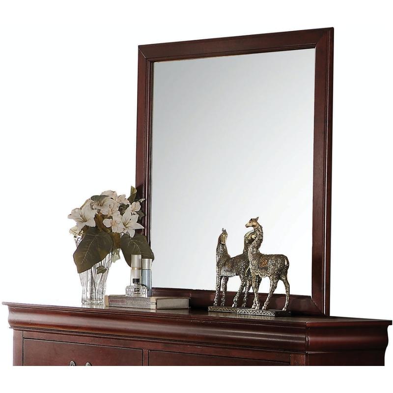 23754 Acme Furniture Louis Philippe - Cherry Bedroom Furniture Mirror