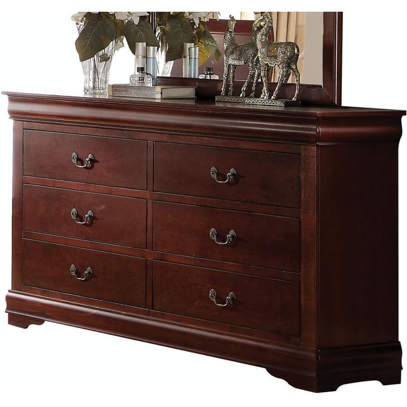 23755 Acme Furniture Louis Philippe - Cherry Bedroom Furniture Dresser