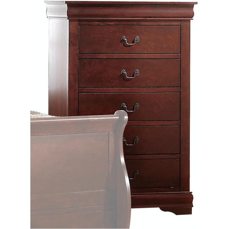 23756 Acme Furniture Louis Philippe - Cherry Bedroom Furniture Chest