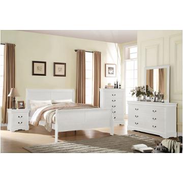 23827ek-hf Acme Furniture Louis Philippe - White Bedroom Furniture Bed