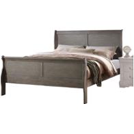 23860q-hf Acme Furniture Louis Philippe - Gray Bedroom Furniture Bed