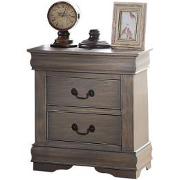 23863 Acme Furniture Louis Philippe - Gray Bedroom Furniture Nightstand