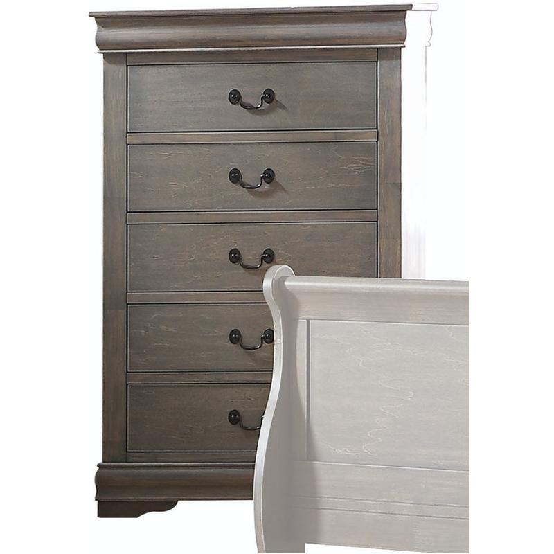 23866 Acme Furniture Louis Philippe - Gray Bedroom Furniture Chest