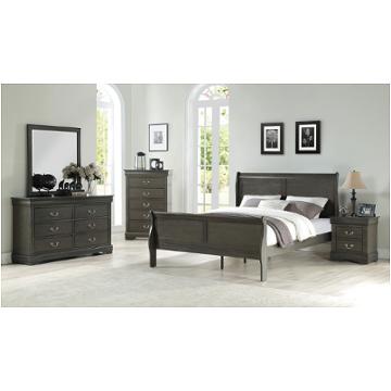 26787ek-hf Acme Furniture Louis Philippe - Dark Gray Bedroom Furniture Bed