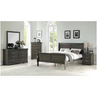 26787ek-hf Acme Furniture Louis Philippe - Dark Gray Bedroom Furniture Bed