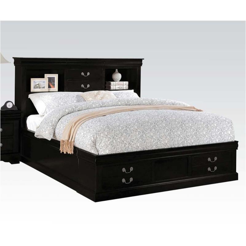 24387ek-hb Acme Furniture Louis Philippe Iii - Black Bedroom Furniture Bed