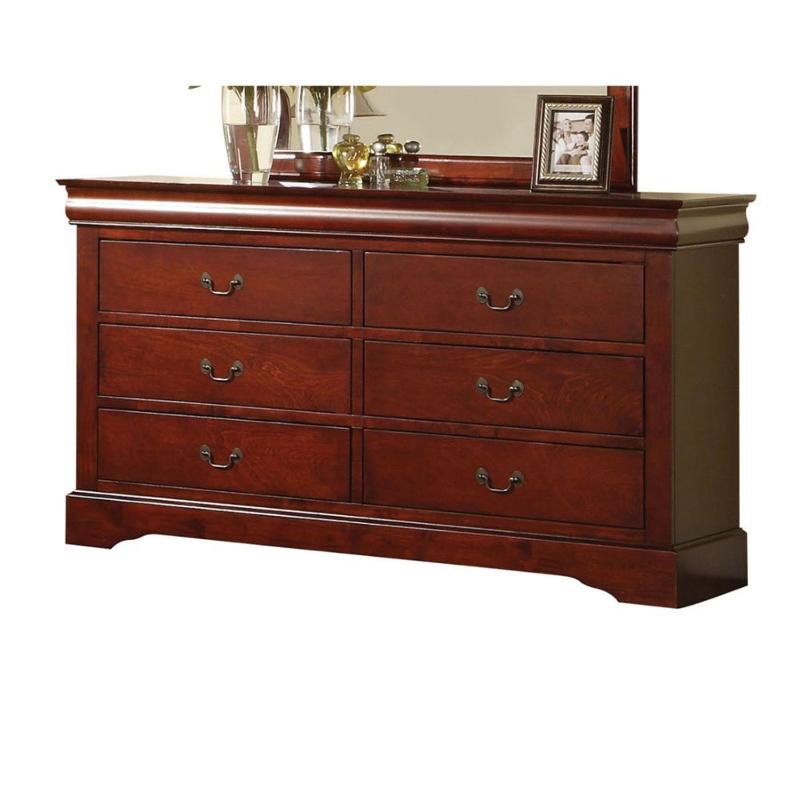 19525 Acme Furniture Louis Philippe Iii - Cherry Cherry Dresser