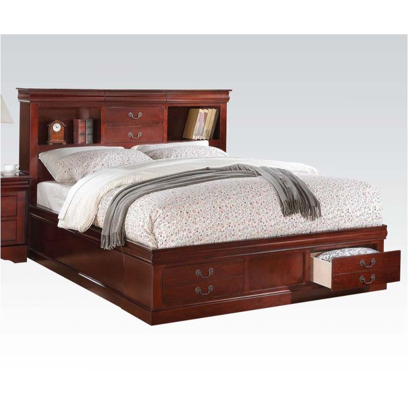 24380q-hb Acme Furniture Louis Philippe Iii - Cherry Bedroom Furniture Bed