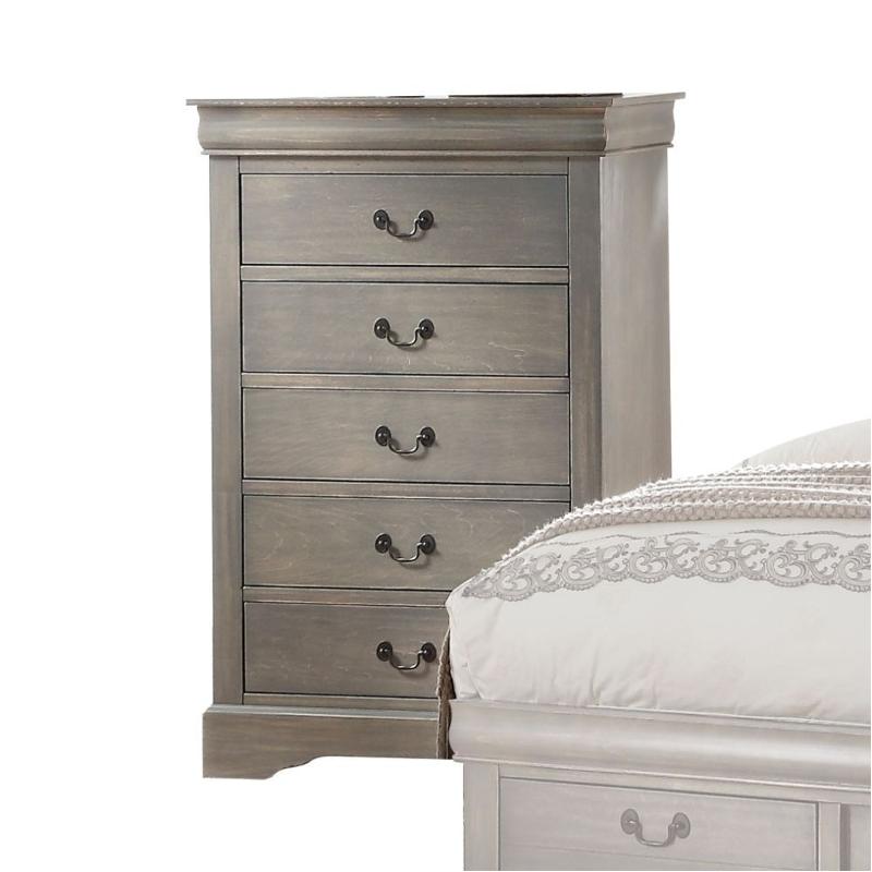 25506 Acme Furniture Louis Philippe Iii - Gray Bedroom Furniture Chest