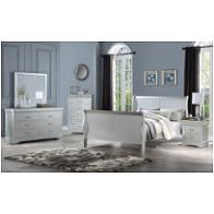 26697ek-hf Acme Furniture Louis Philippe Iii - Platinum Bedroom Furniture Bed