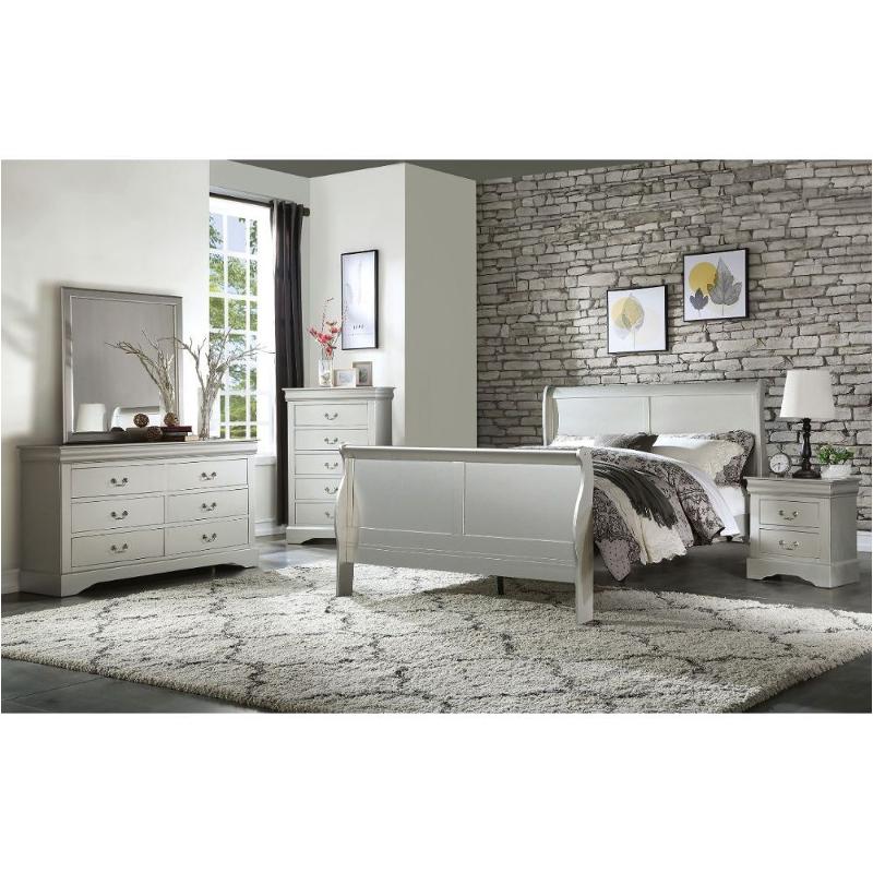 26700q-hf Acme Furniture Louis Philippe Iii - Platinum Bedroom Furniture Bed