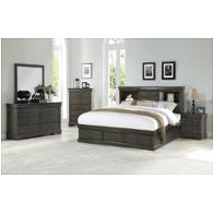 24927ek-hb Acme Furniture Louis Philippe Iii - Dark Gray Bedroom Furniture Bed