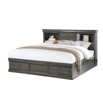24930q-hb Acme Furniture Louis Philippe Iii - Dark Gray Bedroom Furniture Bed