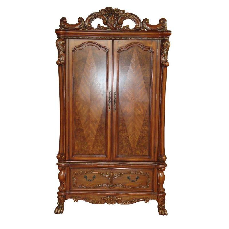 12147top Acme Furniture Dresden - Cherry Oak Bedroom Furniture Armoire