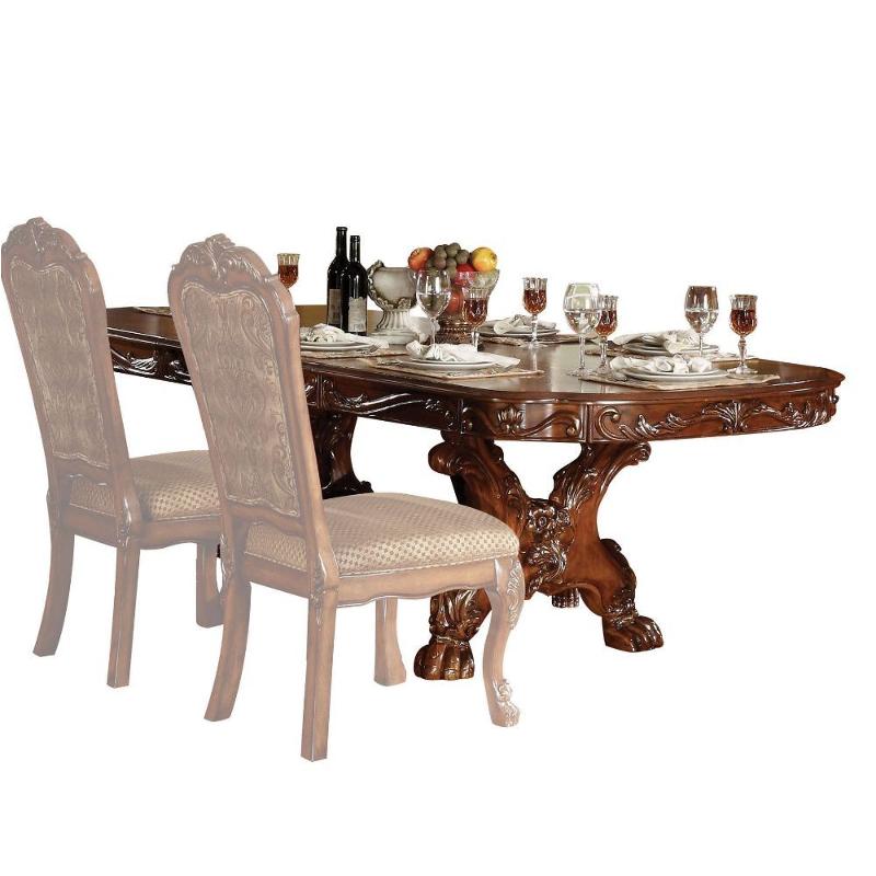 12150t Acme Furniture Ped Dining Table With 12151 Stand