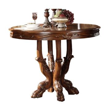 12160t Acme Furniture Dresden - Cherry Oak Dining Room Furniture Counter Height Table