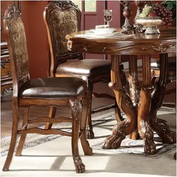 12162 Acme Furniture Dresden - Cherry Oak Dining Room Furniture Stool
