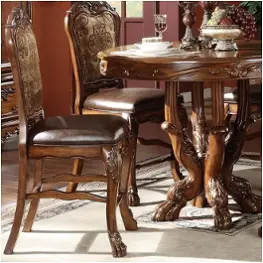 12162 Acme Furniture Dresden - Cherry Oak Dining Room Furniture Stool