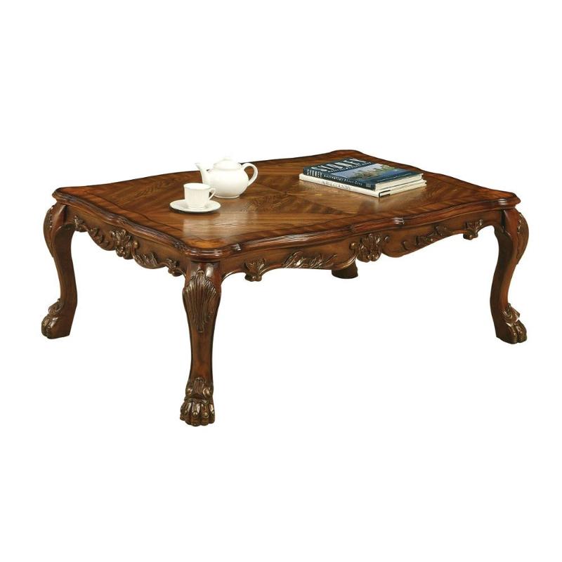 12165 Acme Furniture Dresden - Cherry Oak Living Room Furniture Cocktail Table