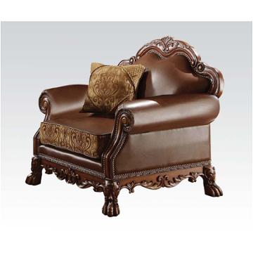 15162 Acme Furniture Dresden - Cherry Oak Living Room Furniture Living Room Chair