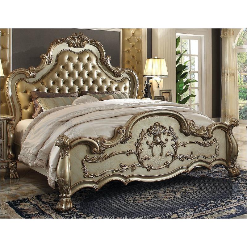 23157ek-hb Acme Furniture Dresden - Gold Patina Bedroom Furniture Bed