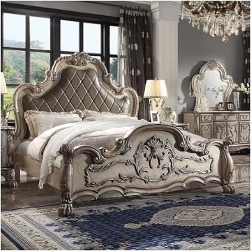 28164ck-hb Acme Furniture Dresden - Vintage Bone White Bedroom Furniture Bed